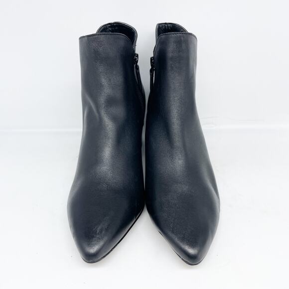 Cole Haan Women's Elyse Black Leather Booties Size 9.5B - Picture 2 of 14